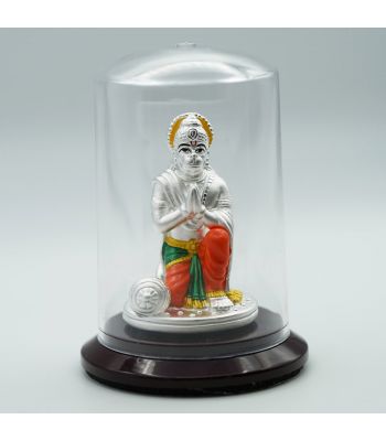 Hanuman-silver-murti-color