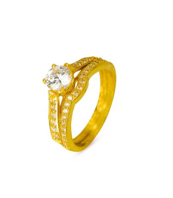 Engagement double ring Nihan