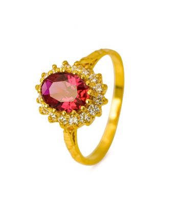 Dames ring Riddhi rood