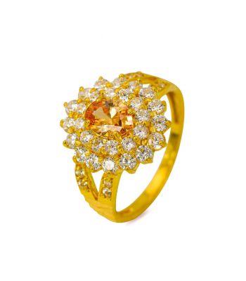 Dames ring Vedanshi oranje