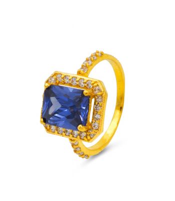 Dames ring Shivika blauw