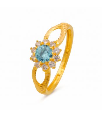 Dames ring Jinisha blauw