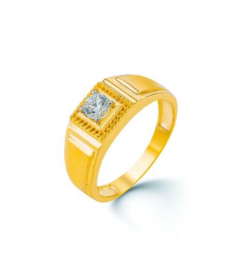 Indiase gouden heren ring Darsh-2