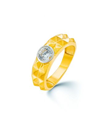 Indiase gouden heren ring Darsh-3