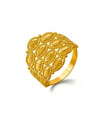 Indiase gouden dames ring Devi-1