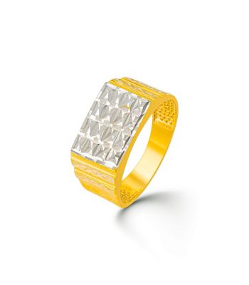 Indiase gouden heren ring Arjun-6