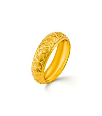 Indiase gouden dames ring Ishika-3