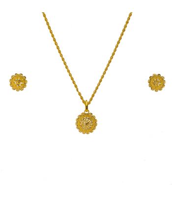 Gouden Indiase pendant set Dex 