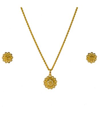 Gouden Indiase pendant set Gyaan