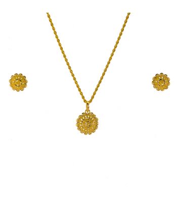 Gouden Indiase pendent set Ted