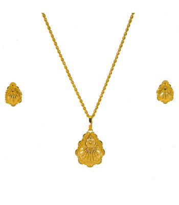 Gouden Indiase pendant set Khali