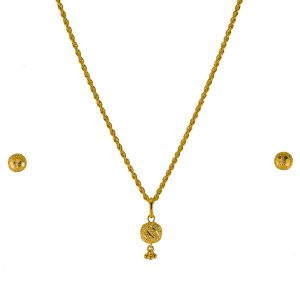 Gouden Indiase pendant set Sabiy