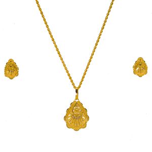 Gouden Indiase pendant set Khali